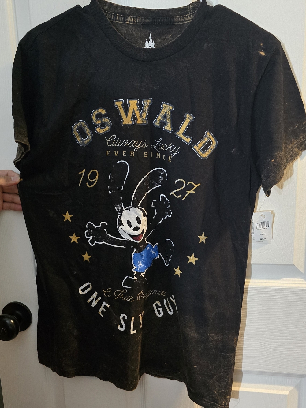 Disney Parks Distressed Vintage-Style Portrait of Oswald the Lucky Rabbit Small